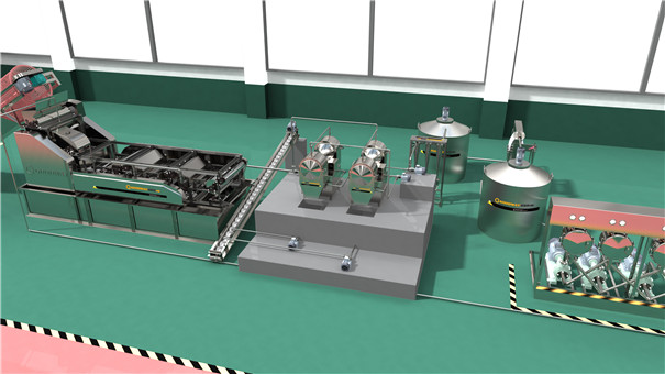 芭蕉芋淀粉加工設備之打粉機